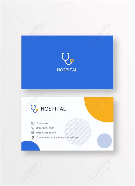 Hospital medical health center clinic doctor business card design ...