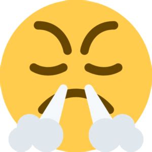 😤 Face with Steam from Nose emoji Meaning | Dictionary.com