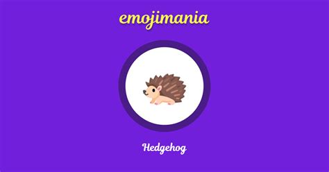 🦔 Hedgehog emoji Copy & Paste - Emojimania