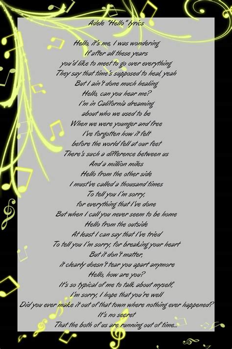 hello lyrics - Burma Born