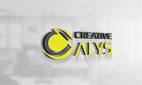 Creative 3D Logo Mockup PSD – Creative Alys