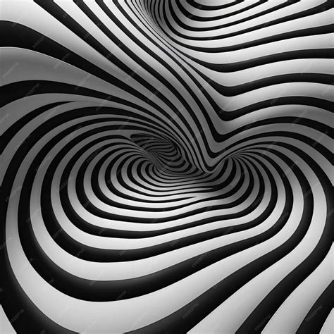 Premium AI Image | Optical Illusion Waves