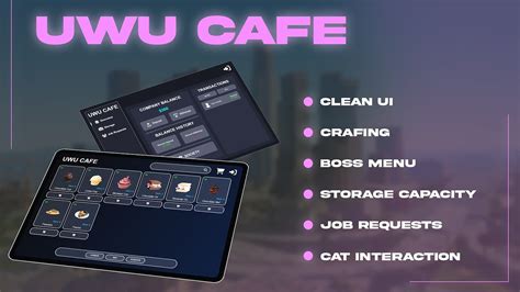 [Release] [ESX]/[QB] UWU Cafe V2 | Crafting + Ingredients + Stock ...