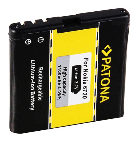 PATONA Battery f. Nokia BP-6MT E51 Nokia N81 N81-8GB N82 6720 classic ...