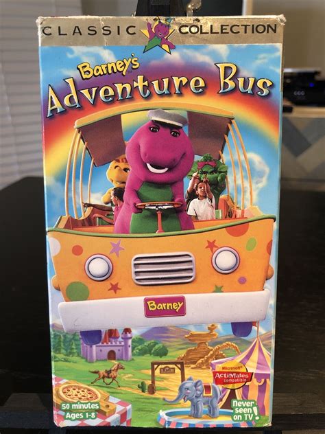 Barney Barney S Adventure Bus Vhs White Tape Slipsleeve Rare | Hot Sex ...