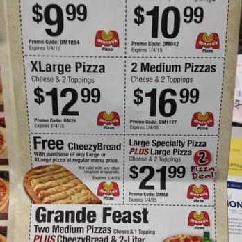 Marcos Pizza Coupons & Promo Codes