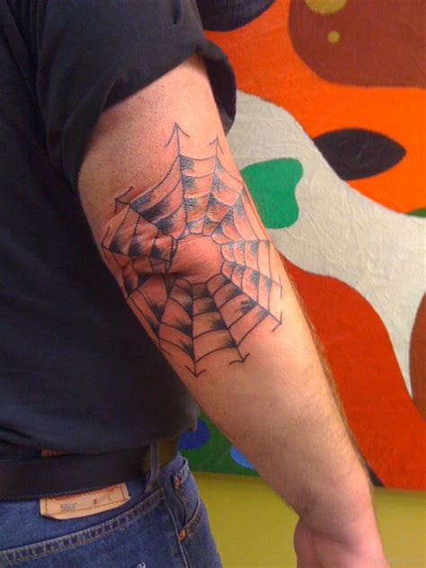 Awesome Spiderweb Tattoo On Elbow | Tattoo Designs, Tattoo Pictures