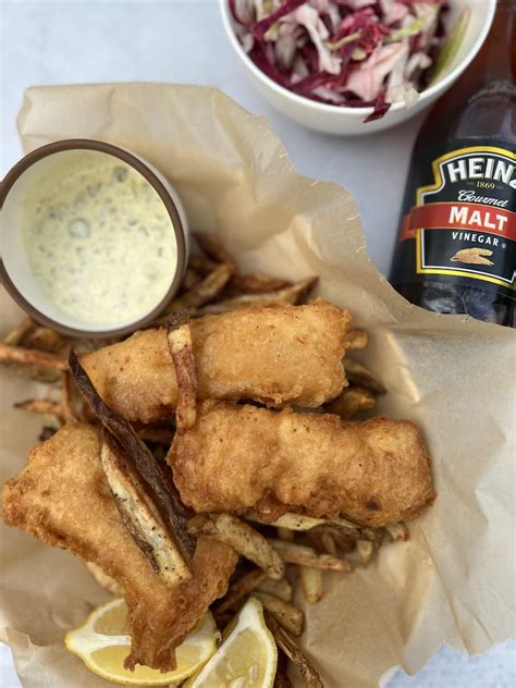 Haddock Fish and Chips with Curry Tartar Sauce - Hangry In Love