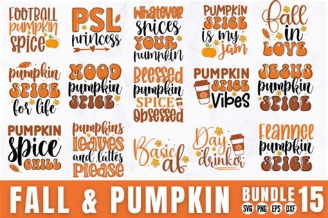 Fall SVG Bundle, Pumpkin SVG Bundle By DESIGNS DARK | TheHungryJPEG