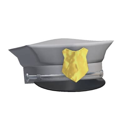 grey police hat - Roblox