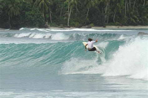 Surfing Seminyak Beach Bali Indonesia