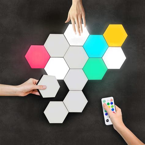 Buy LUMINOSIA Hexagon Lights | Premium Set of LED Wall Lights | Modular ...