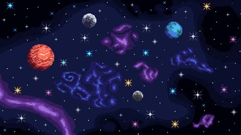 2560x1440 Resolution Artistic Pixel Art HD Space 1440P Resolution ...