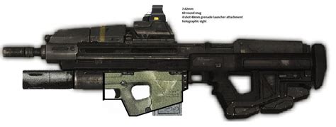 my halo assault rifle with grenade launcher by daemon279 on DeviantArt