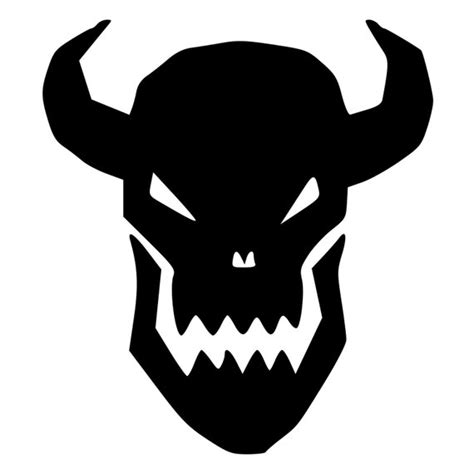 Demon Skull Die-Cut Decal Car Window Wall Bumper Phone Laptop