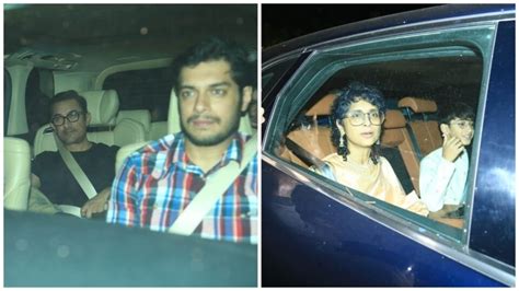 Aamir, Kiran Rao and family spotted at Salman's home ahead of Ira Khan ...