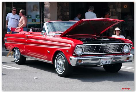 1964 Ford Falcon Futura convertible - red with top down - fvr - Ford ...