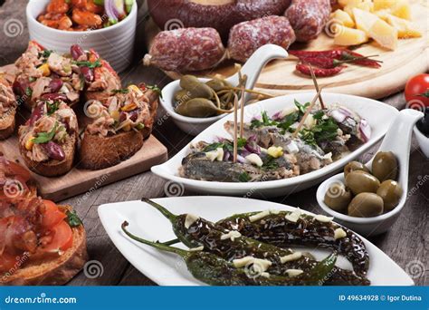 Spanish tapas stock photo. Image of fillet, party, olive - 49634928