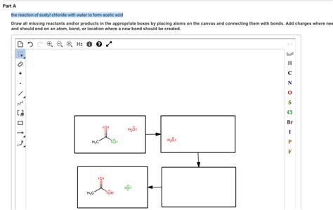 Solved the reaction of acetyl chloride with water to form | Chegg.com