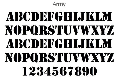 The Best Us Army Military Font Ideas