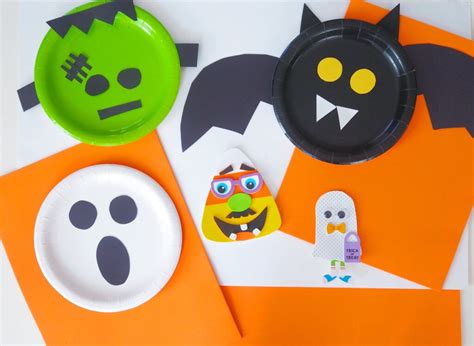 Easy Halloween Paper Plate Crafts & Craft Kits - The Chirping Moms