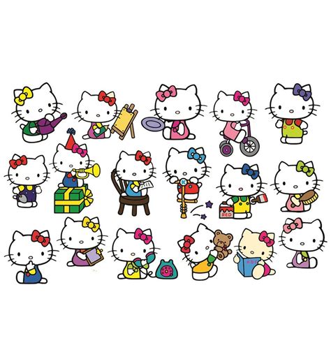 Buy Pvc Wall Stickers Cute Hello Kitty-17 Kitty Stickers at 38% OFF by ...