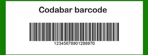 Application examples of the Codabar barcode