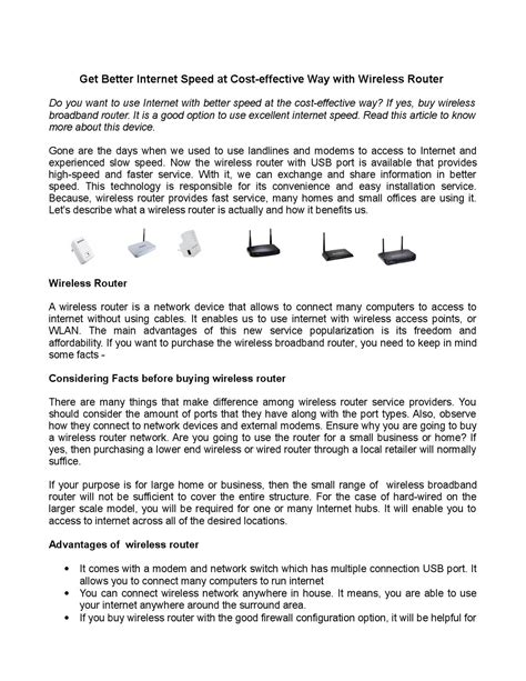 Wireless router with usb port by minakshi - Issuu