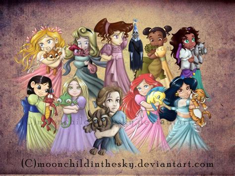 Disney Princess And Their Kids