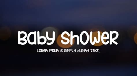 Baby Shower Font : Download Free for Desktop & Webfont