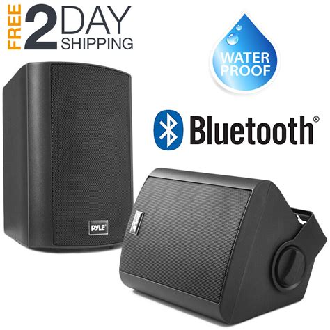 Patio Speakers Bluetooth Pair System Wireless Weatherproof Indoor ...