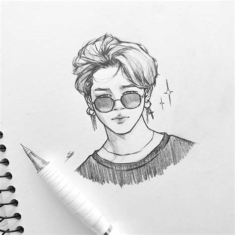 Jimin Fanart, Kpop Fanart, Art Drawings Sketches Pencil, Kpop Drawings ...