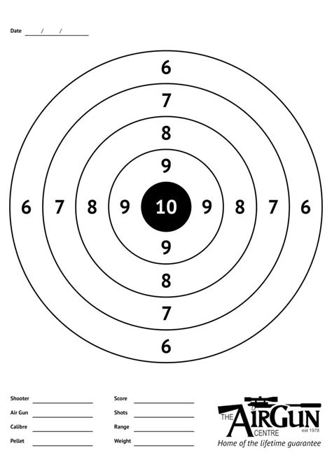 Air Rifle Paper Targets Printable - Get What You Need For Free