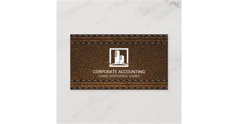 Leather Business Card | Zazzle