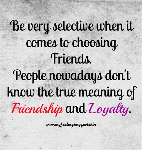 Friendship and Loyalty | My Feelings My Quotes