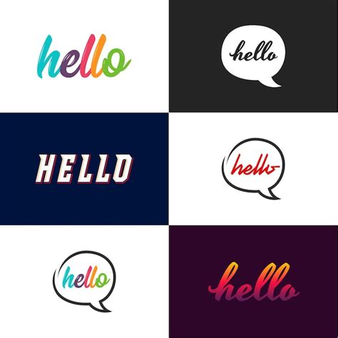 Hello Logo - Free Vectors & PSDs to Download