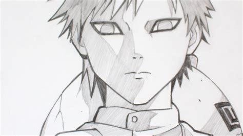 How To Draw Gaara Shippuden