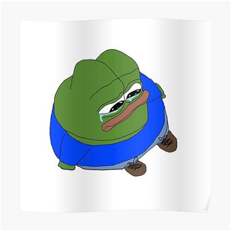 "Sad Pepe" Poster for Sale by PopVault | Redbubble