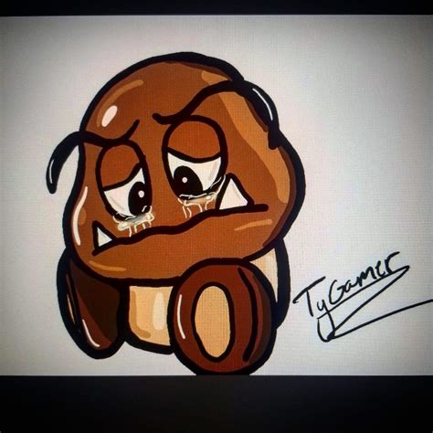 Sad goomba drawing 😖 | Art Amino