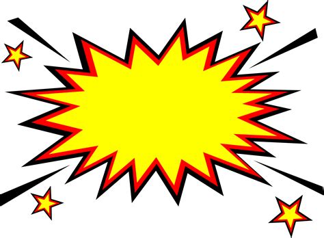 20 Comic Boom Explosion Vector (PNG Transparent, SVG) Vol. 2 | OnlyGFX.com