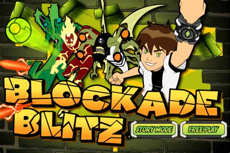 🕹️ Play Ben 10 Blockade Blitz Game: Free Online Breakout Inspired Ben ...