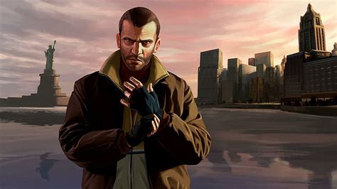 HD wallpaper: Grand Theft Auto 4 Liberty cover wallpaper, niko bellic ...