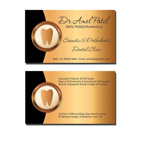 Visiting Card Design For Dentist