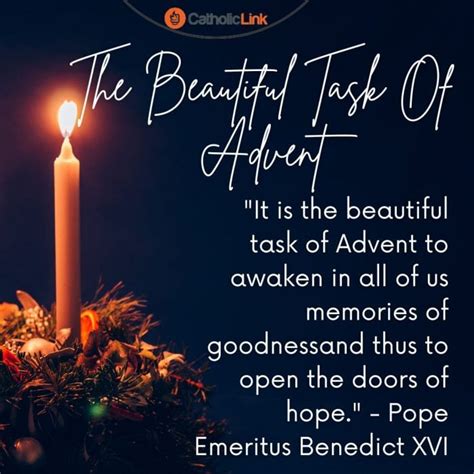 The Beautiful Task Of Advent - Catholic-Link