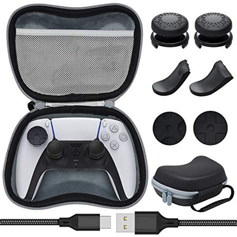 Accessories for PS5 DualSense Controller, 8 in 1 Accessories Bundle ...