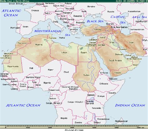 Northern Africa Map