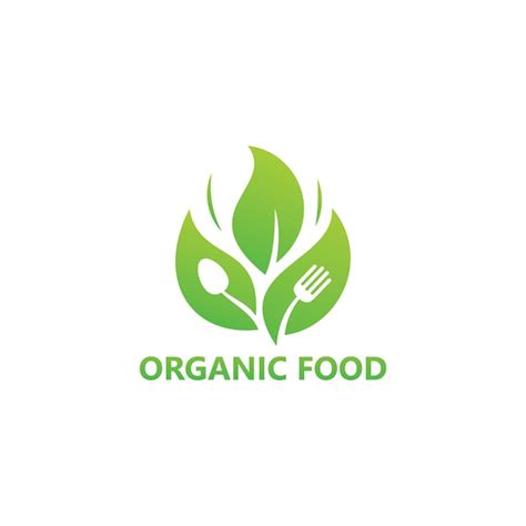 Premium Vector | Organic Food Logo Template Design