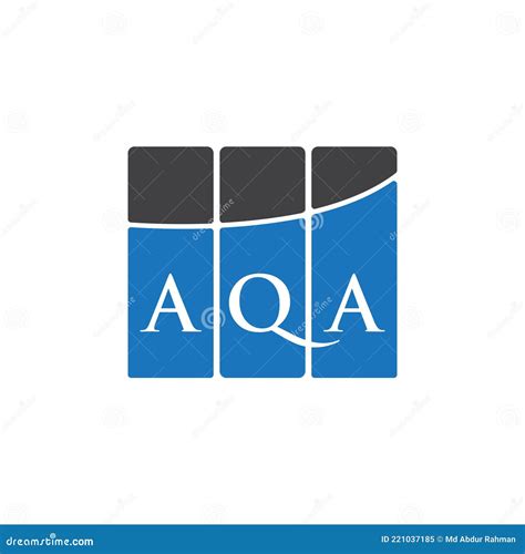 AQA Letter Logo Design on Black Background.AQA Creative Initials Letter ...