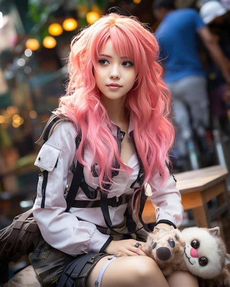 Premium Photo | A young girl cosplay a character who has a pretty face ...