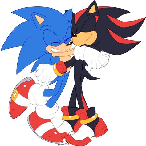 COMM: Sonic and Shadow Hug by Drawloverlala on DeviantArt | Sonic and ...